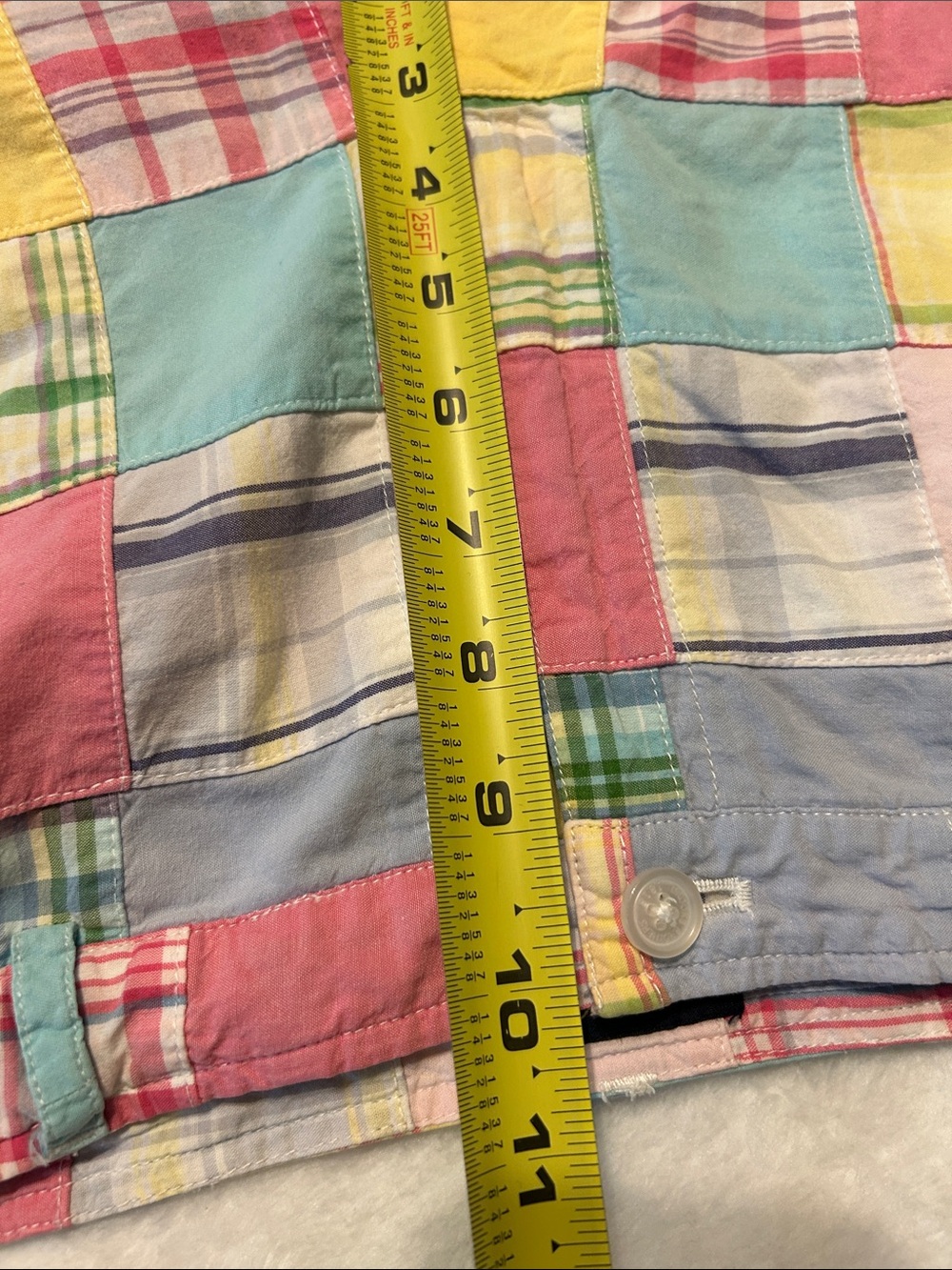 Brooks Brothers 365 Patchwork/Madras
Cotton Plaid Pants Size 12 Preppy Pastel - Picture 10 of 13